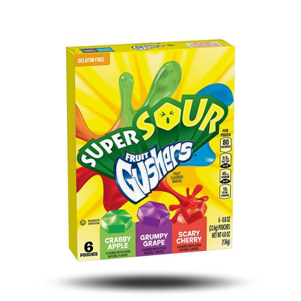 Fruit Gushers Super Sour (136g)