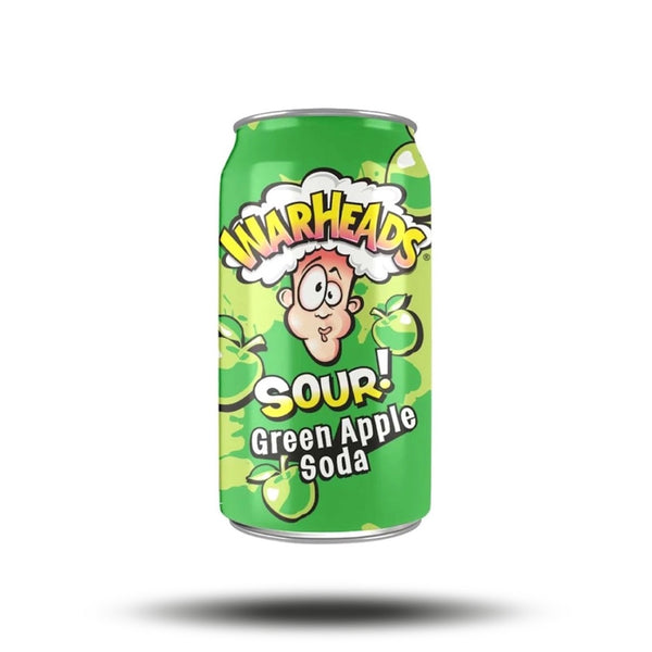 Warheads Sour Green Apple Soda (355ml)